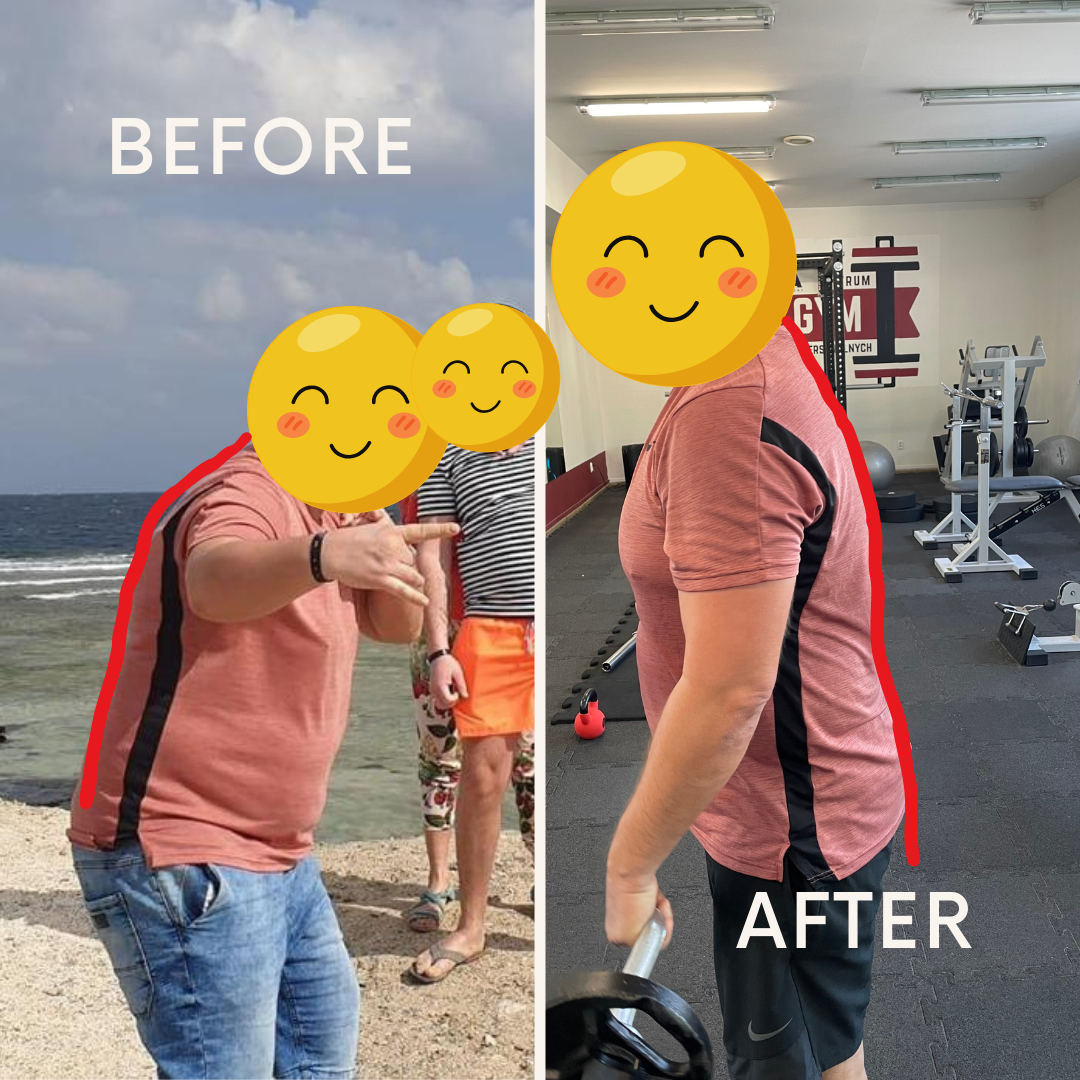 Before after minimal skincare Instagram post